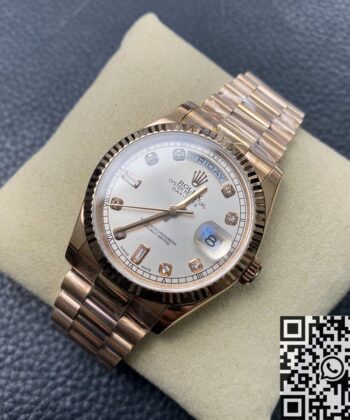 Rolex Gold Day Date 118238 Rose Watches 36mm BP Factory