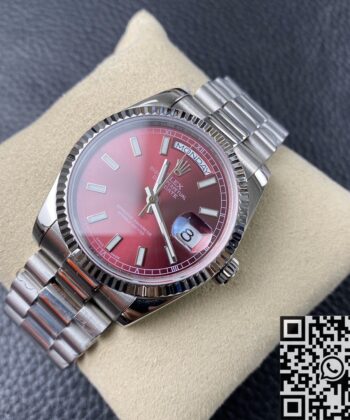 36MM Day-Date Rolex 118239 Cherry Dial Watch BP Factory