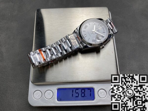 Day Date 36 Rolex M128236-0017 White Dial Watch Q Factory