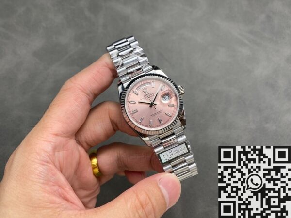 Watch Day And Date Rolex M128236-0024 Pink Dial 36 Q Factory