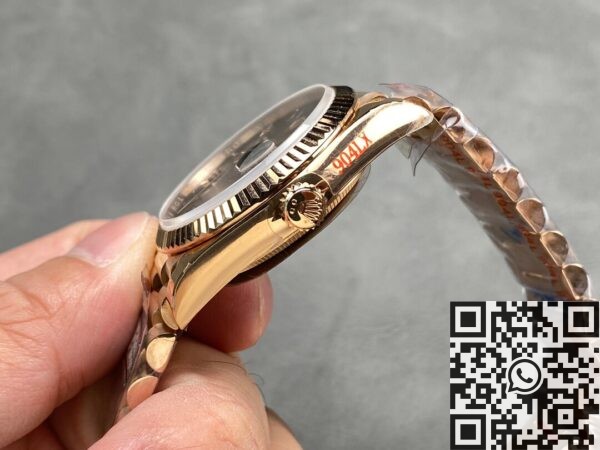 Orient Date Day​ Rolex M128235-0075 Smoked Brown 36mm Q