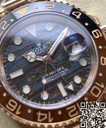 Rose Gold GMT Master II Rolex M126715CHNR-0002 Watch 3285