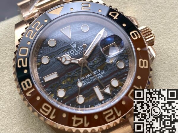 Rose Gold GMT Master II Rolex M126715CHNR-0002 Watch 3285