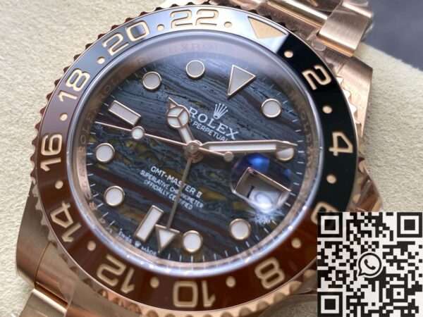 Rose Gold GMT Master II Rolex M126715CHNR-0002 Watch 3285