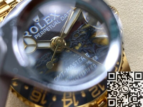 Gold GMT Master II Rolex 126718GRNR-0002 Watch 3285 ARF