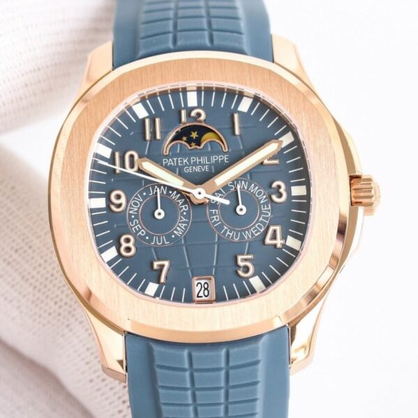 Patek Philippe 5261R Aquanaut​ Rose Gold Blue Dial Watch