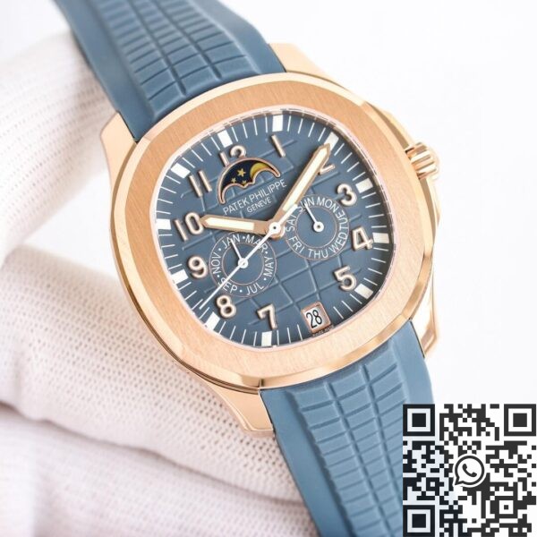 Patek Philippe 5261R Aquanaut​ Rose Gold Blue Dial Watch