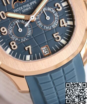 Patek Philippe 5261R Aquanaut​ Rose Gold Blue Dial Watch