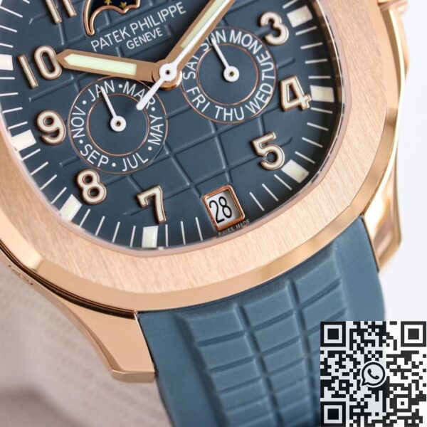 Patek Philippe 5261R Aquanaut​ Rose Gold Blue Dial Watch
