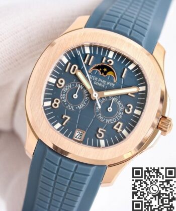 Patek Philippe 5261R Aquanaut​ Rose Gold Blue Dial Watch