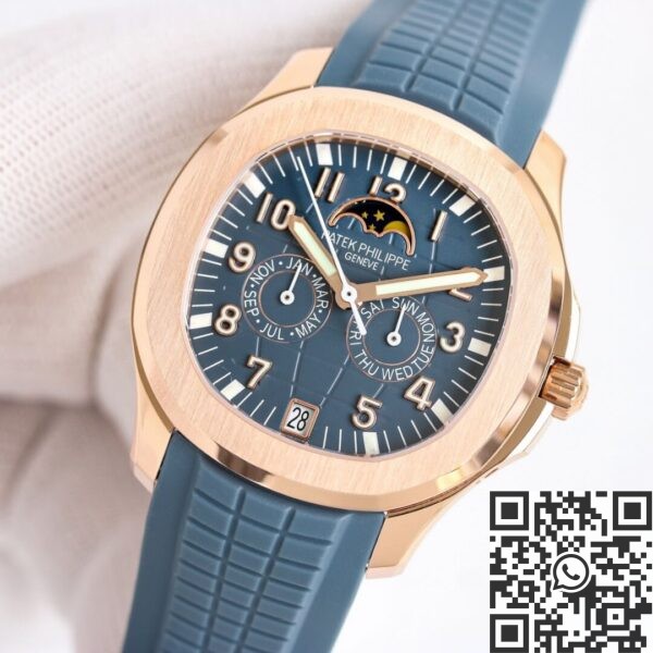 Patek Philippe 5261R Aquanaut​ Rose Gold Blue Dial Watch