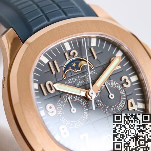 Patek Philippe 5261R Aquanaut​ Rose Gold Blue Dial Watch